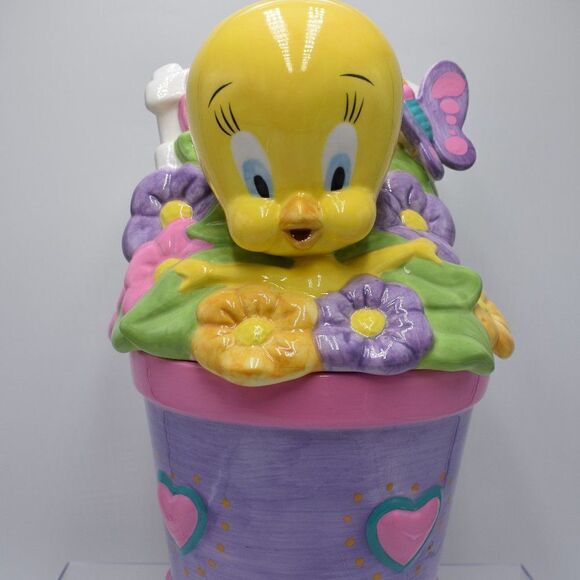 Vintage Gibson Overseas Looney Tunes WB Sunshine Tweety Cookie Jar - Picture 1 of 10